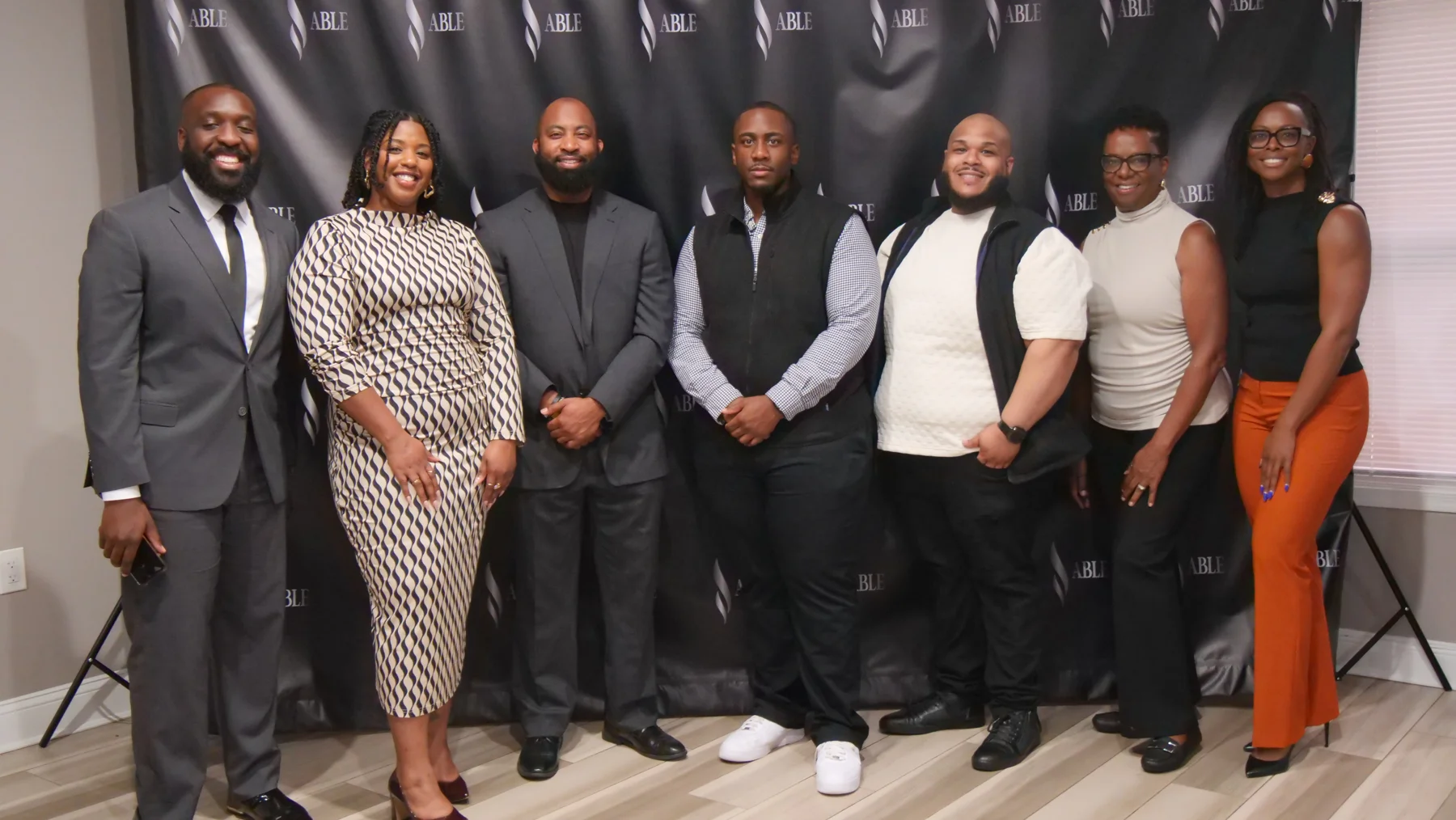 A group gathered for a portrait at the ABLE Leadership Lab